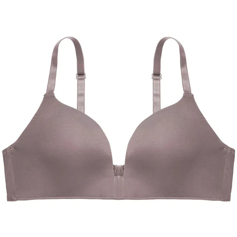 Women's Seamless Push - Up Wireless Bralette - Soft, No Steel Ring, Adjustable Straps