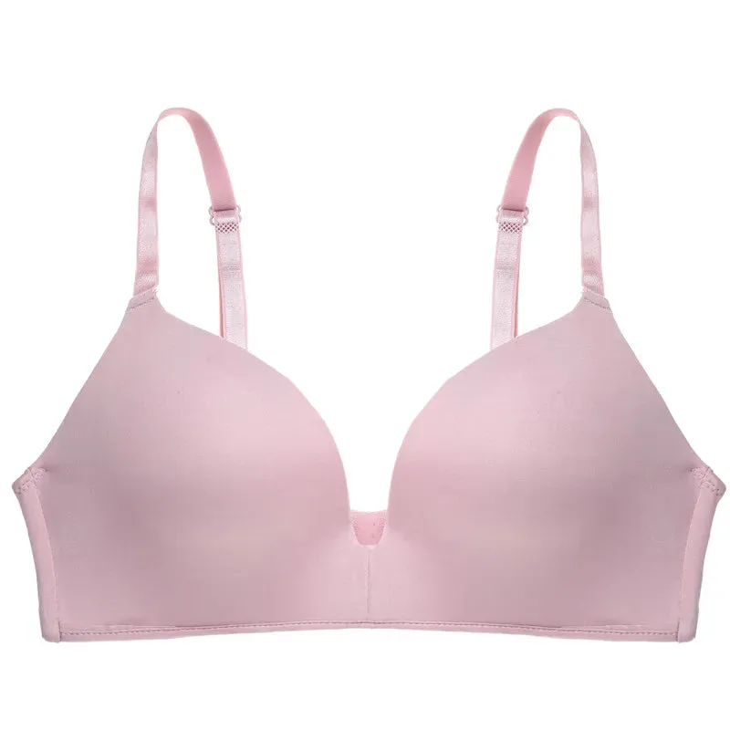 Women's Seamless Push - Up Wireless Bralette - Soft, No Steel Ring, Adjustable Straps