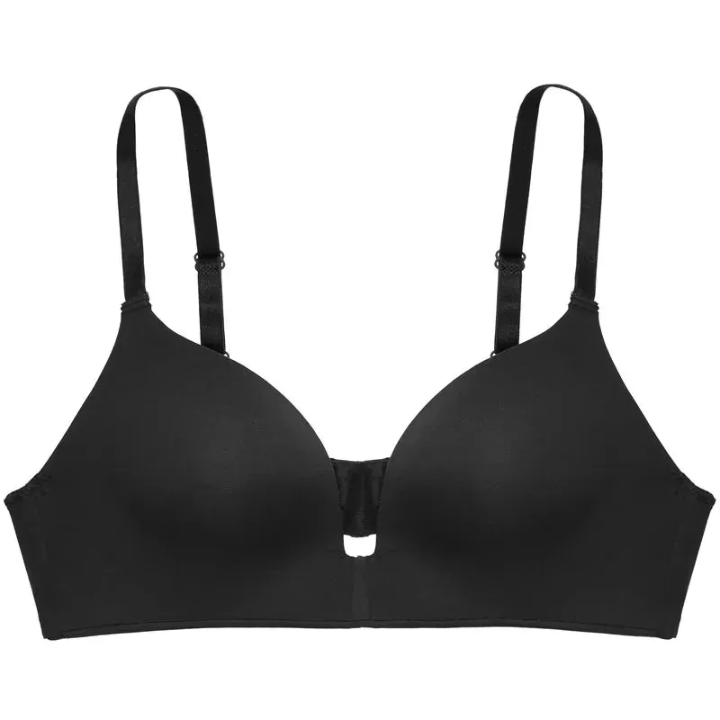 Women's Seamless Push - Up Wireless Bralette - Soft, No Steel Ring, Adjustable Straps