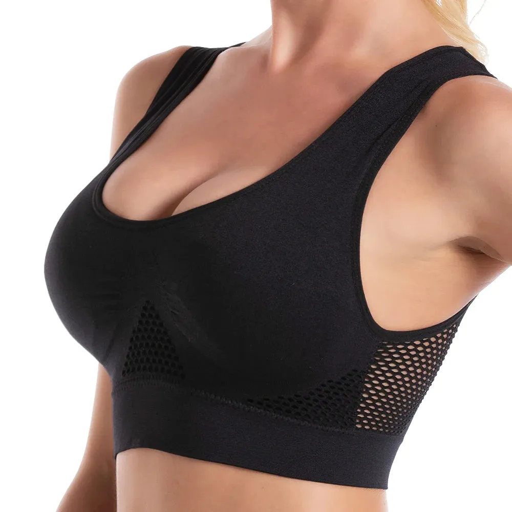 Women's Sports Bra Crop Top - Feminine Fitness Sportswear