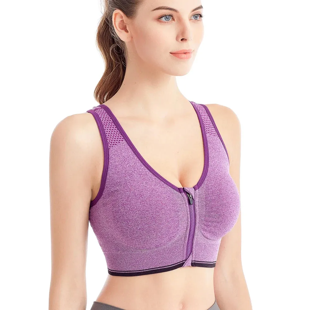Women's Sports Bra Crop Top - Feminine Fitness Sportswear