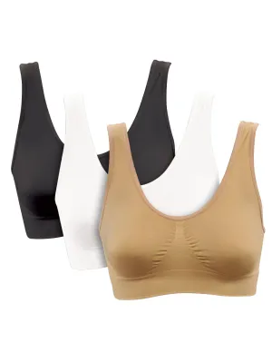 Women's Sports Bra Seamless 3-Pack