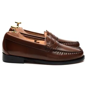 Women's Weejuns Brown Leather Loafers UK 3.5