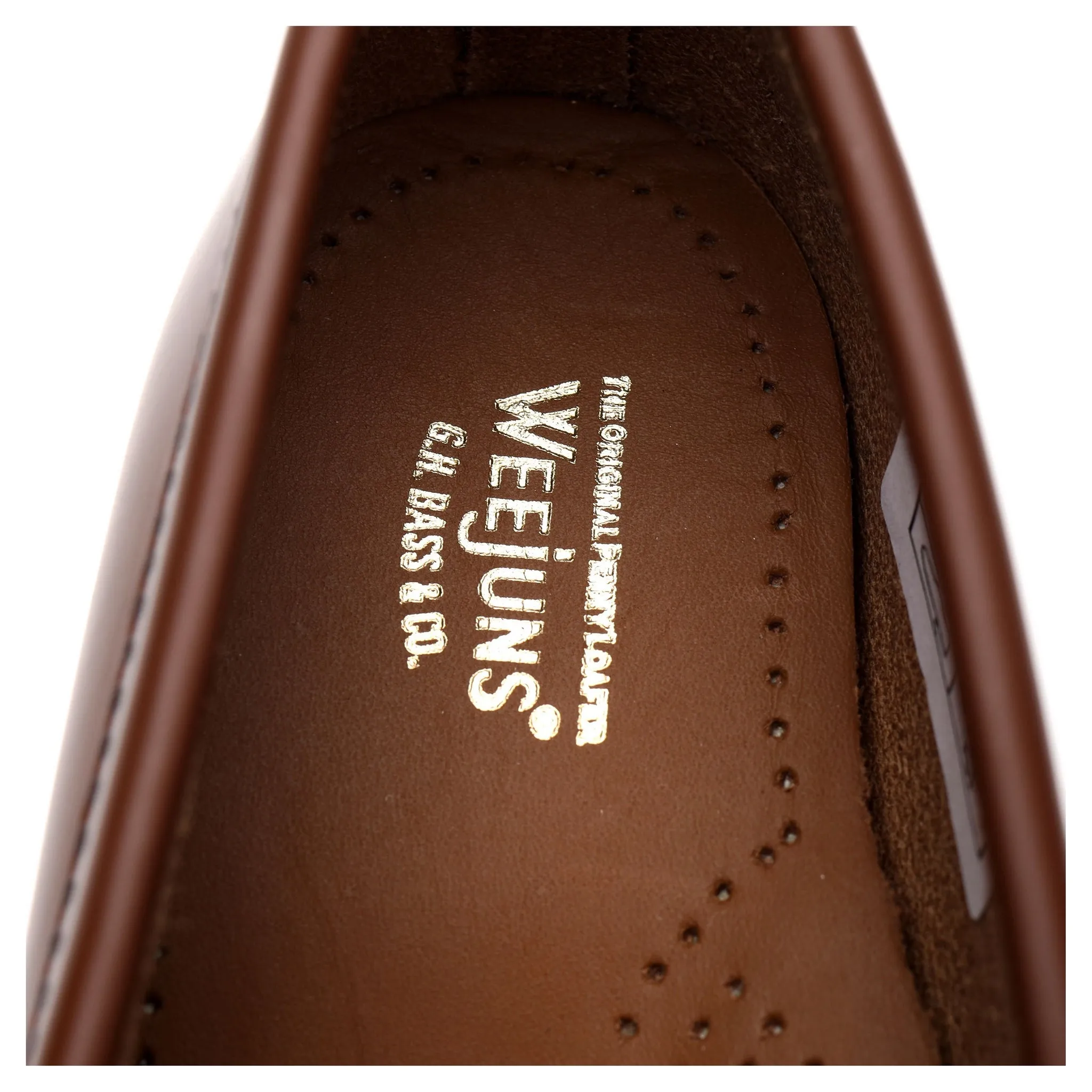 Women's Weejuns Brown / White Leather Loafers UK 3.5