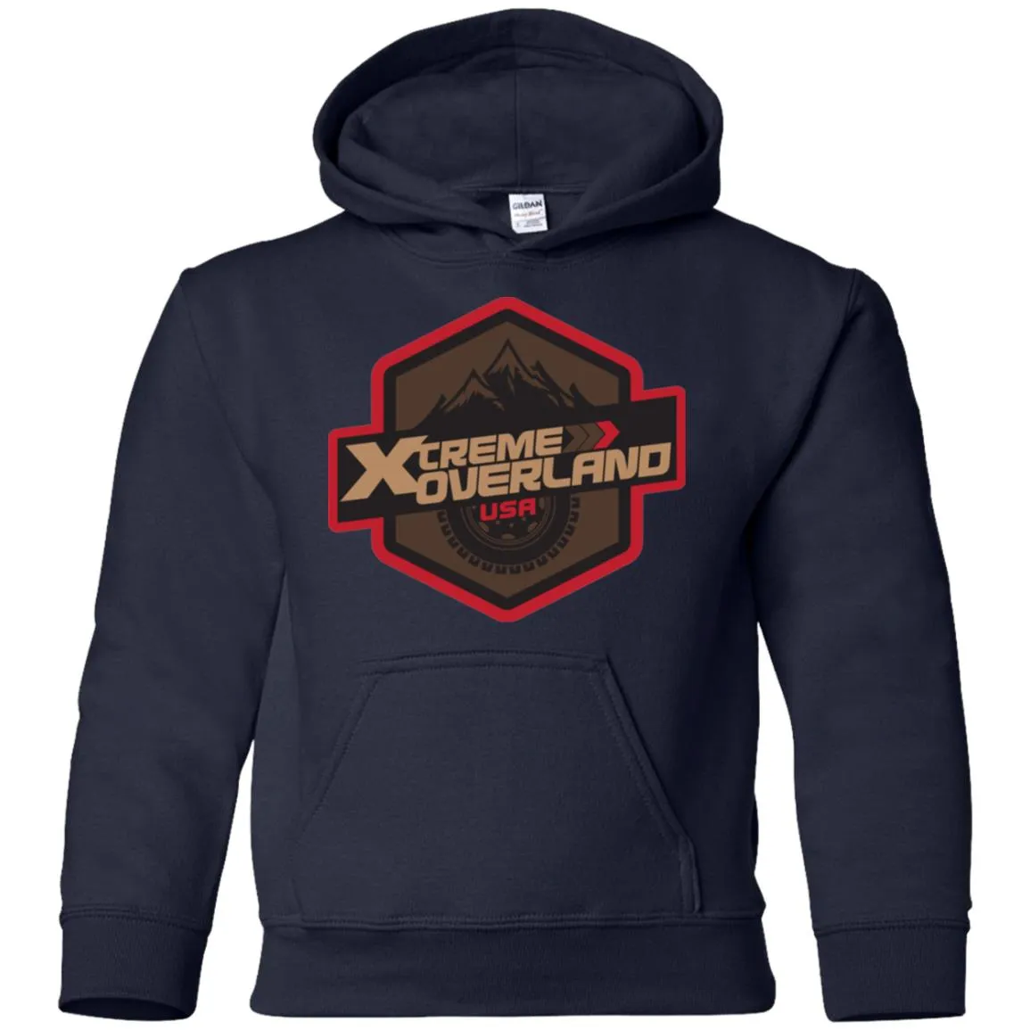 Xtreme Overland G185B Gildan Youth Pullover Hoodie