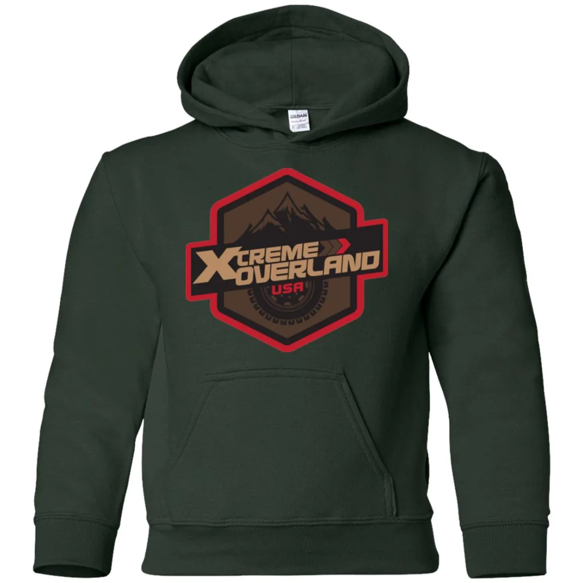 Xtreme Overland G185B Gildan Youth Pullover Hoodie