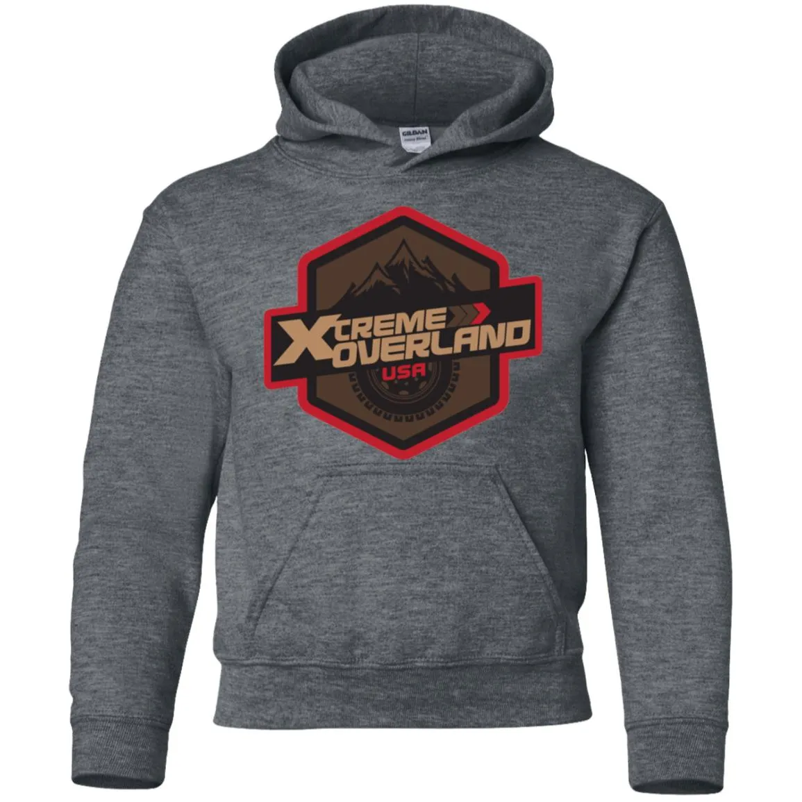 Xtreme Overland G185B Gildan Youth Pullover Hoodie
