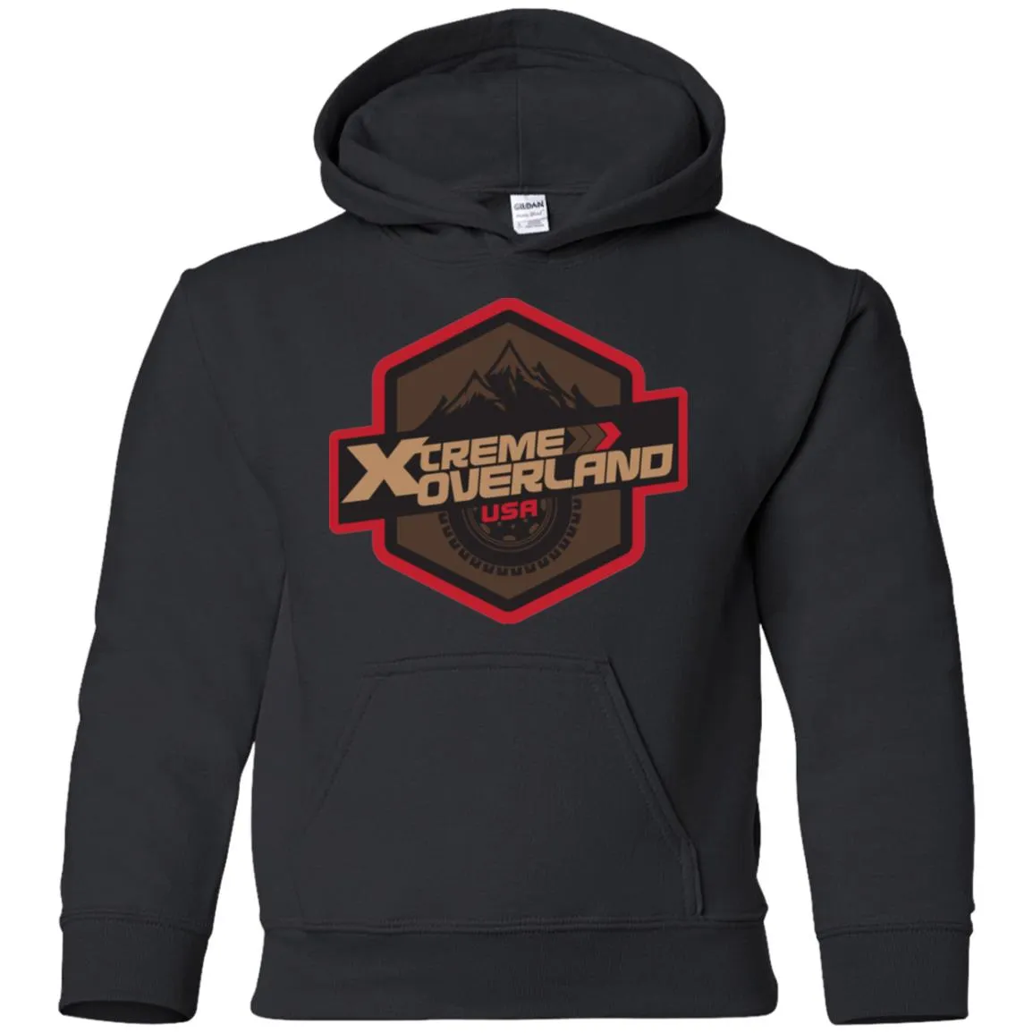 Xtreme Overland G185B Gildan Youth Pullover Hoodie