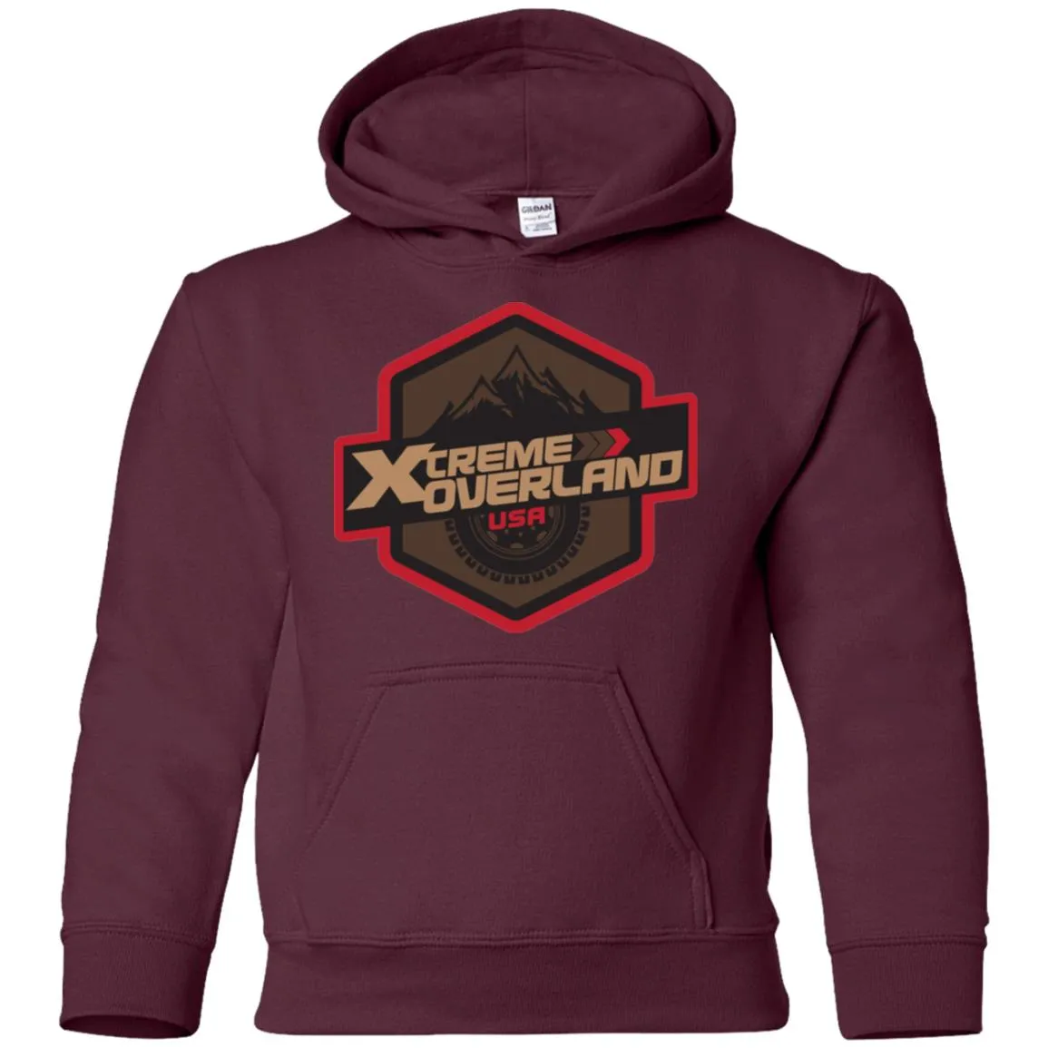 Xtreme Overland G185B Gildan Youth Pullover Hoodie