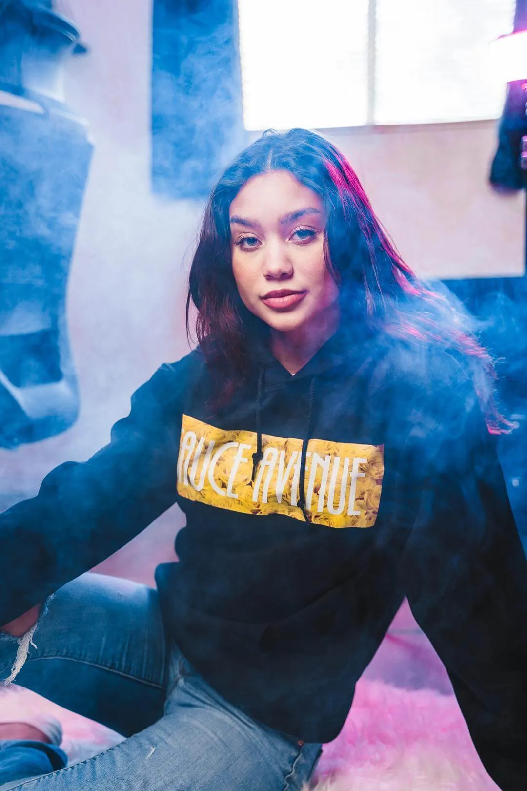 Yellow Rose SA | Black Hoodie