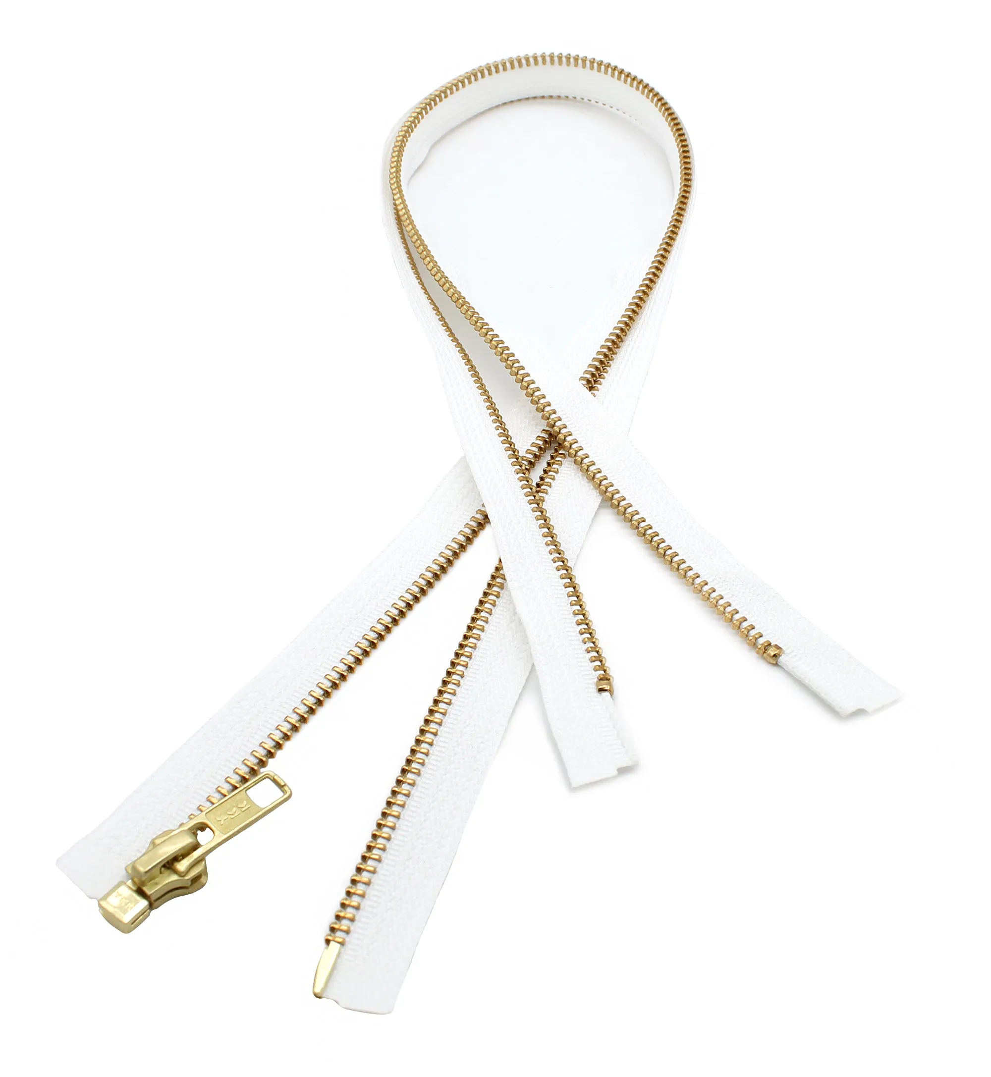 YKK #5 Brass Jacket Separating Zippers - Stock Colors 1