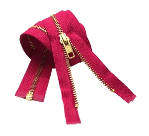 YKK #5 Brass Jacket Separating Zippers - Stock Colors 3