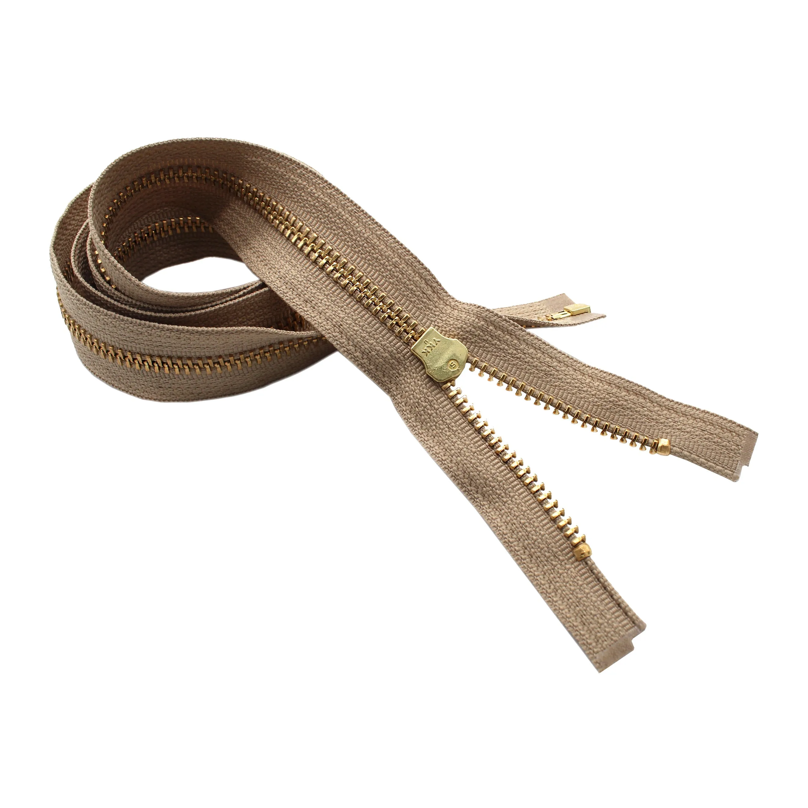 YKK #5 Brass Jacket Separating Zippers - Stock Colors 5