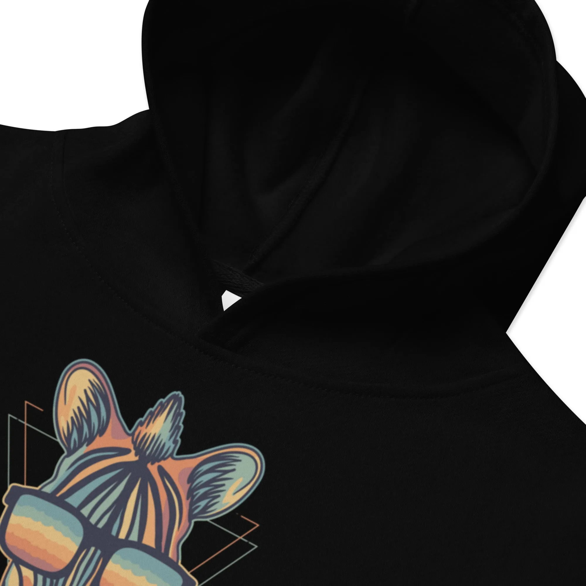 Zebra Fleece Graphic Hoodie
