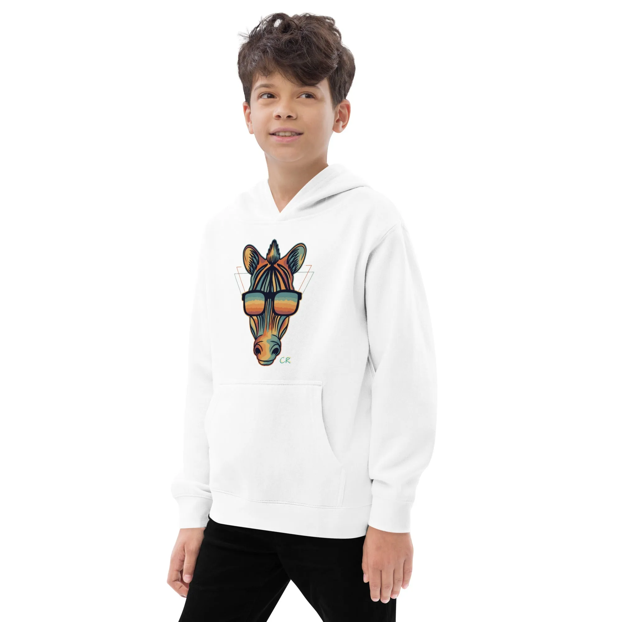 Zebra Fleece Graphic Hoodie