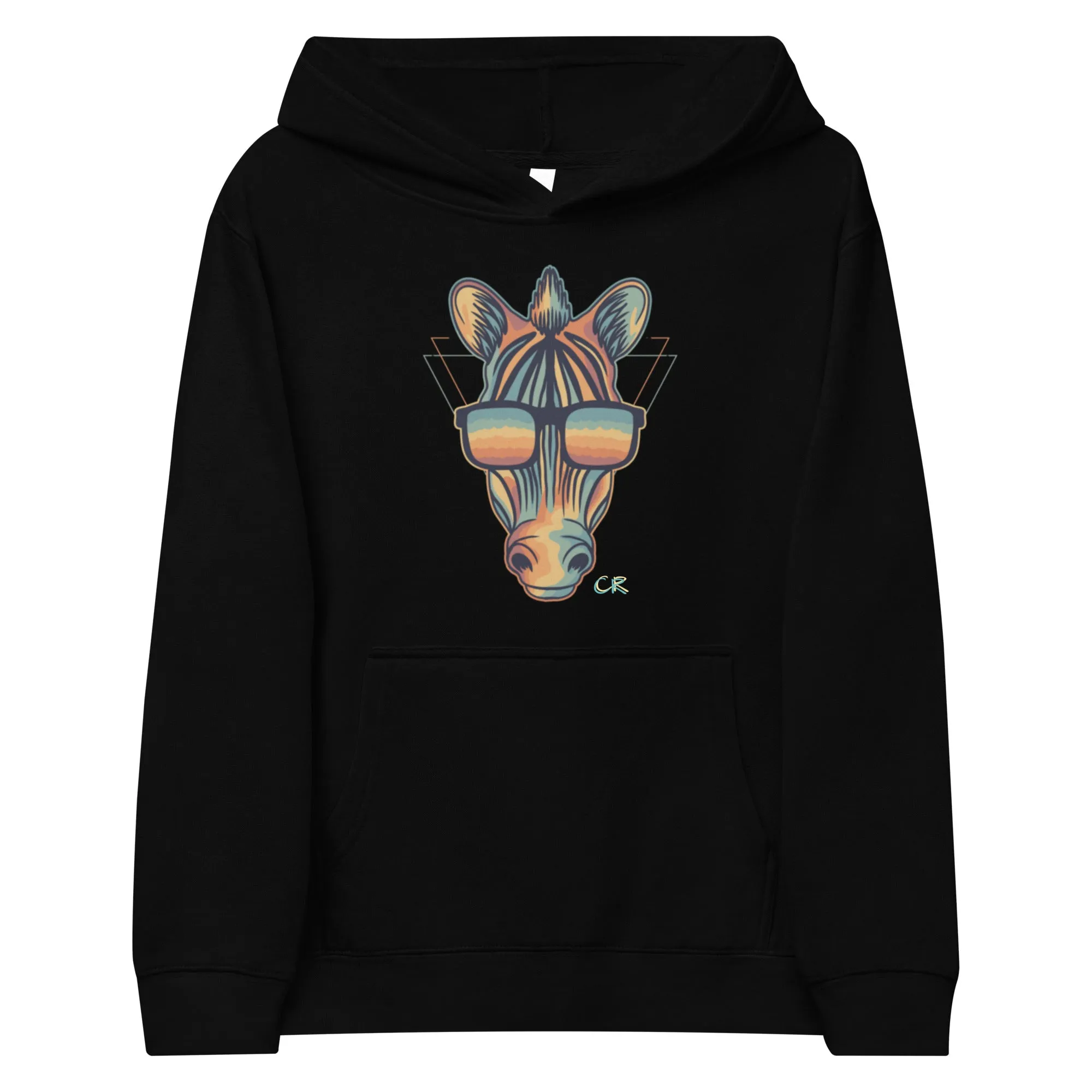 Zebra Fleece Graphic Hoodie