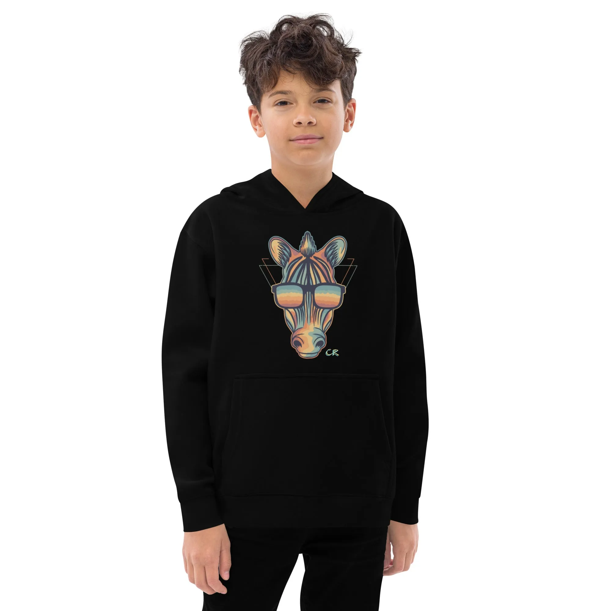 Zebra Fleece Graphic Hoodie