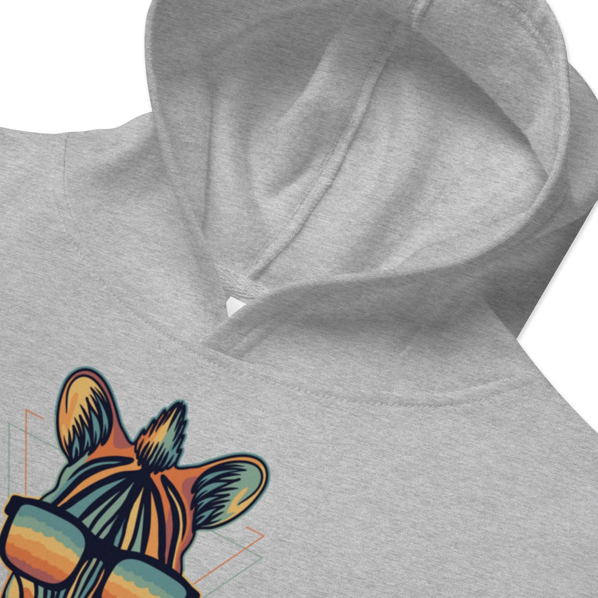 Zebra Fleece Graphic Hoodie