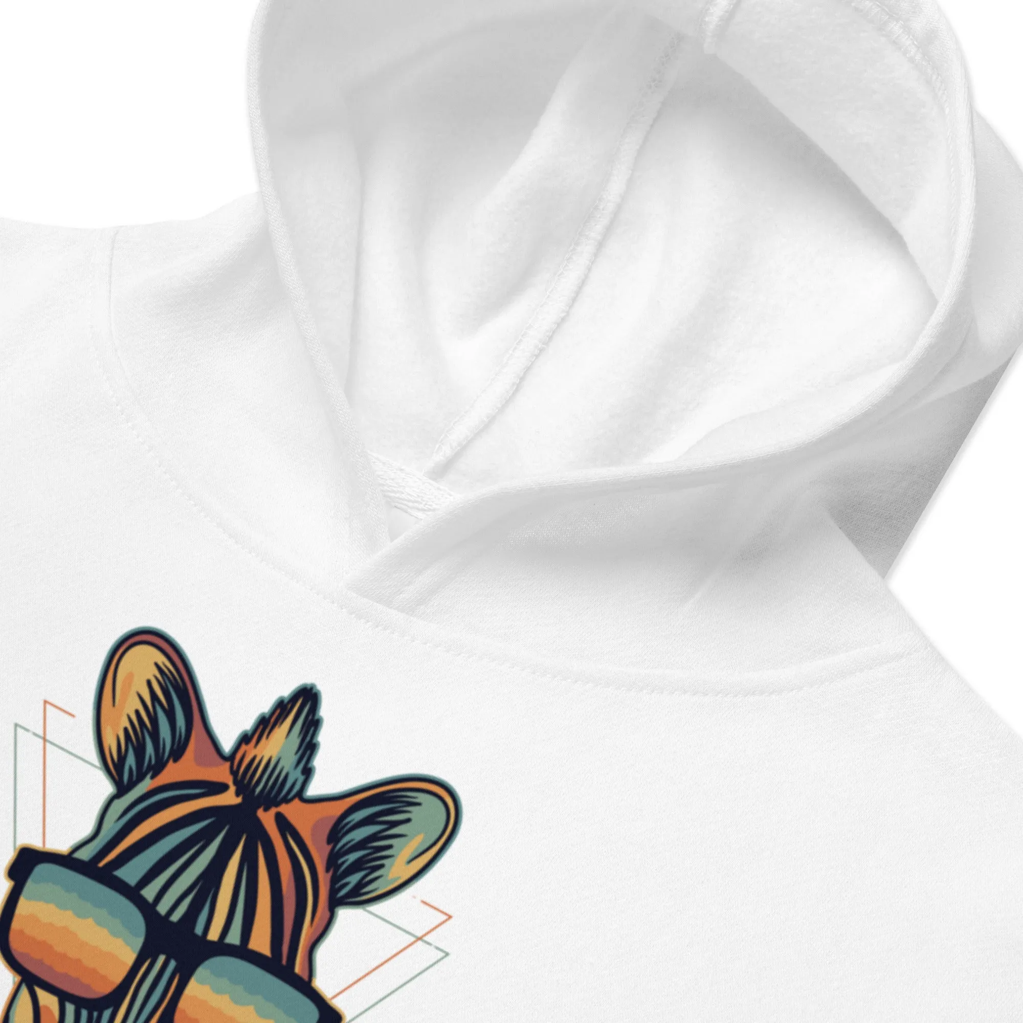Zebra Fleece Graphic Hoodie