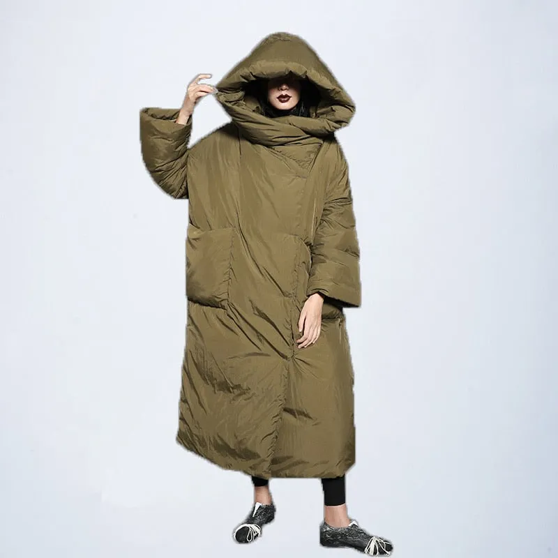 Zen Asymmetrical Long Winter Coat