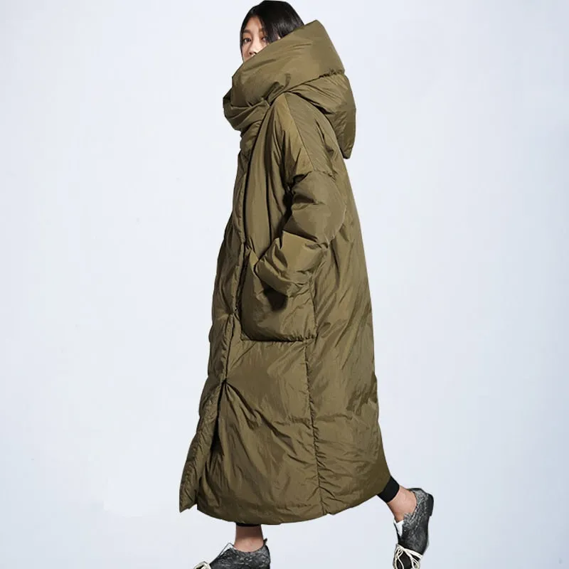 Zen Asymmetrical Long Winter Coat