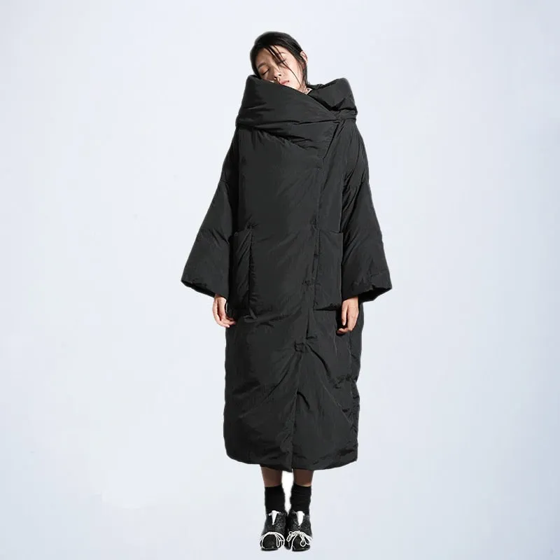 Zen Asymmetrical Long Winter Coat