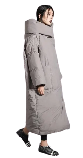 Zen Asymmetrical Long Winter Coat
