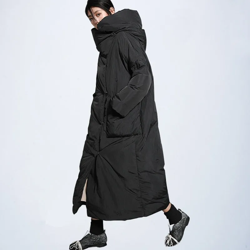 Zen Asymmetrical Long Winter Coat