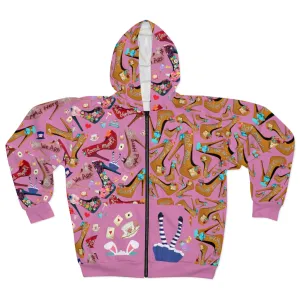 Zip Hoodie Fali 'Alice in wonderland'