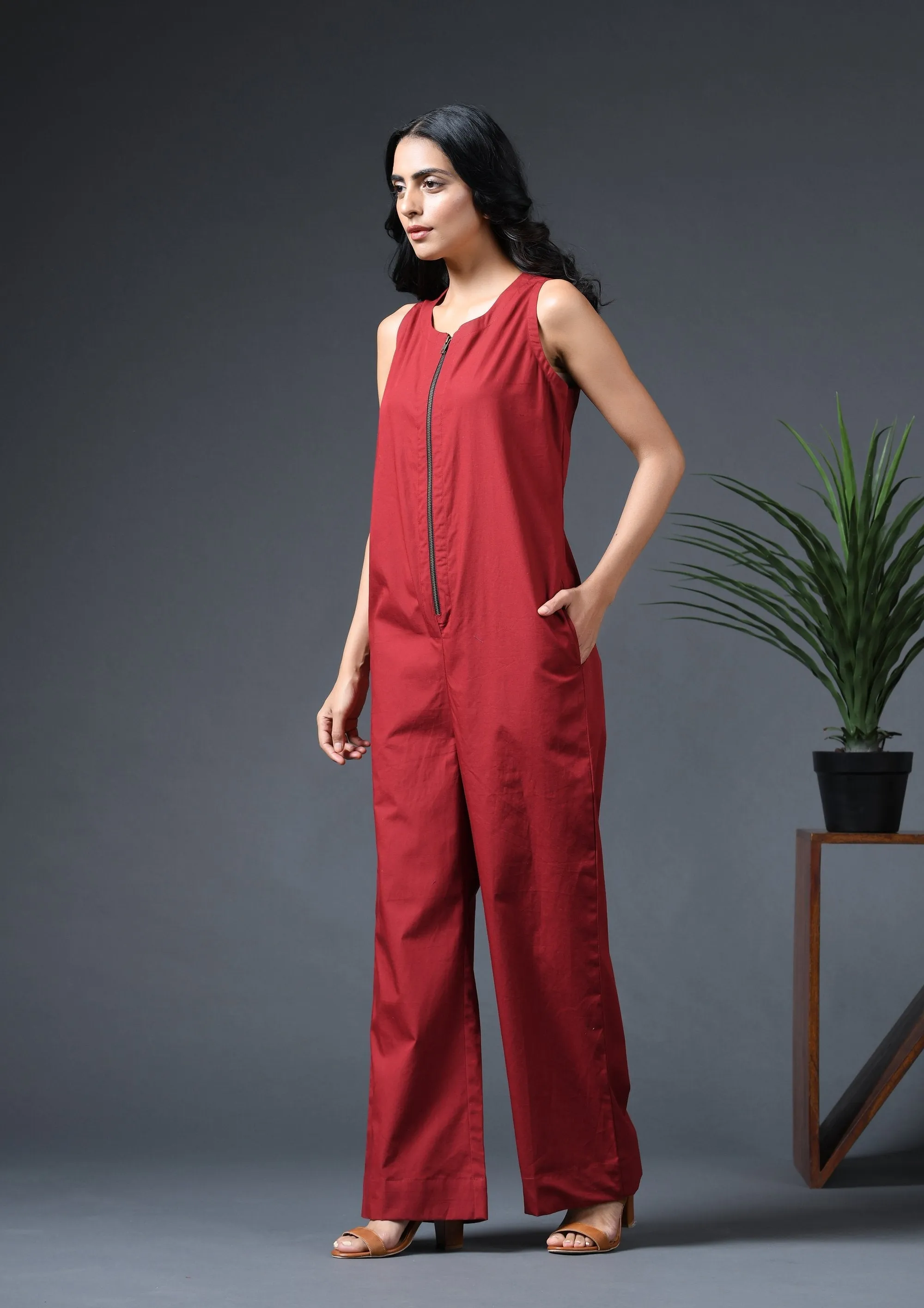 ZIPPER JUMPSUIT