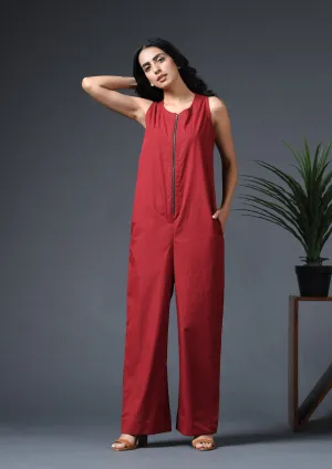 ZIPPER JUMPSUIT