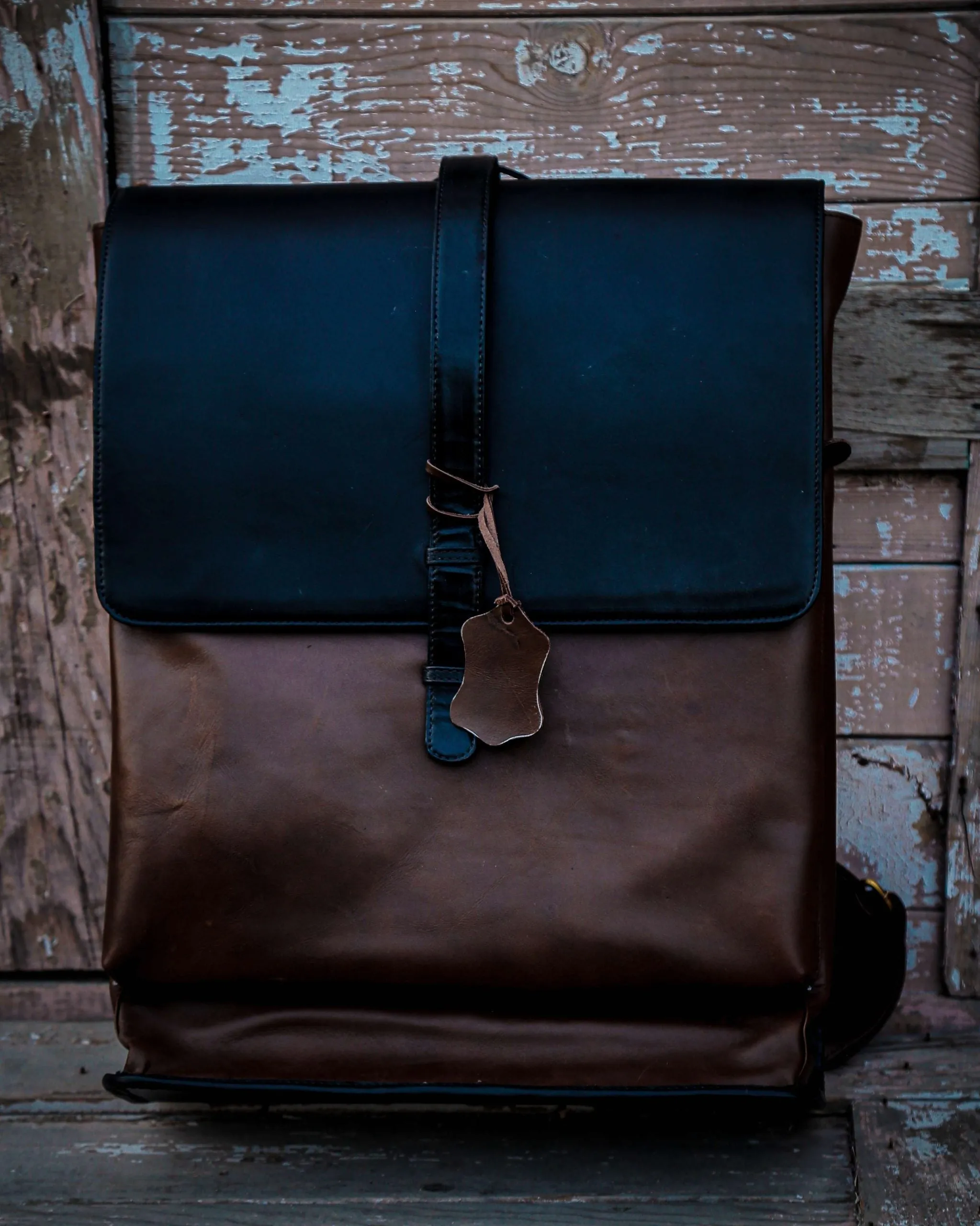 Zwier Brown Leather Backpack